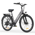 Gray-MileCity 1 Range City E-Bike