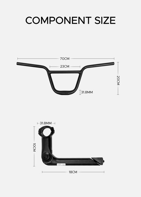 Manillar de BMX para EP-2 Boost/EP-2 Pro/Engine X